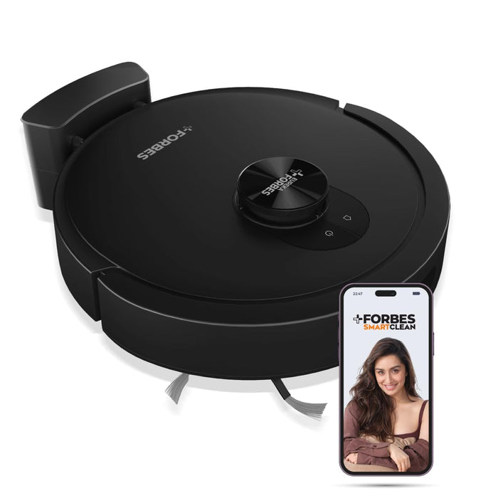 Eureka Forbes SmartClean Home Mapping Turbo, 7000Pa HyperSuction Robotic Vacuum Cleaner | LiDAR 3.0 & Quick Home Mapping | Wet Mopping | 3-Hour Run Time | Smart App Control | Voice Control - Unboxify