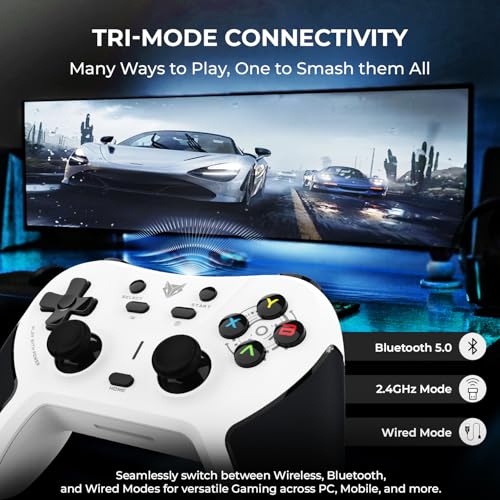 EvoFox One S Universal 3-Mode Wireless Gaming Controller (Without Receiver & Acessories) - Unboxify