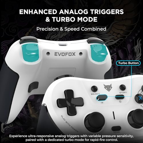 EvoFox One S Universal 3-Mode Wireless Gaming Controller (Without Receiver & Acessories) - Unboxify