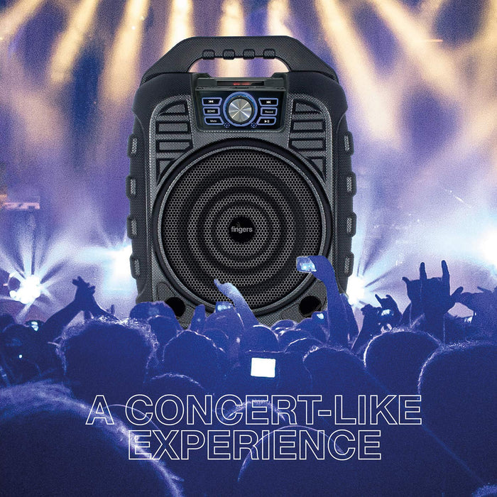FINGERS Knockout Rugged 32 Watt Truly Wireless Bluetooth Portable Speaker (Black) - Unboxify