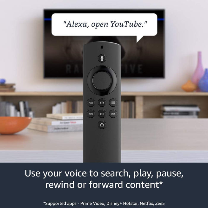 Fire TV Stick Lite with Alexa Voice Remote Lite | Stream HD Quality Video | No power and volume buttons - Unboxify
