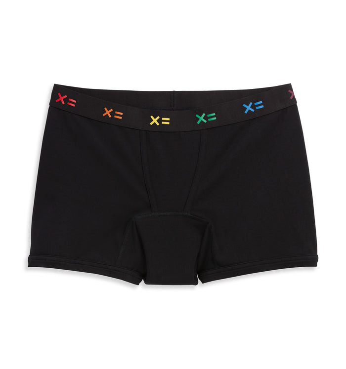 First Line Period 4.5" Trunks 3-Pack - Black X= Rainbow
