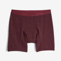 First Line Period 9" Boxer Briefs - Black Cherry Heather