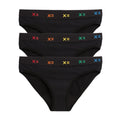 First Line Period Bikini 3-Pack - Black X= Rainbow