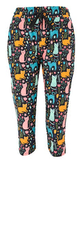 Floral Felines Joggers