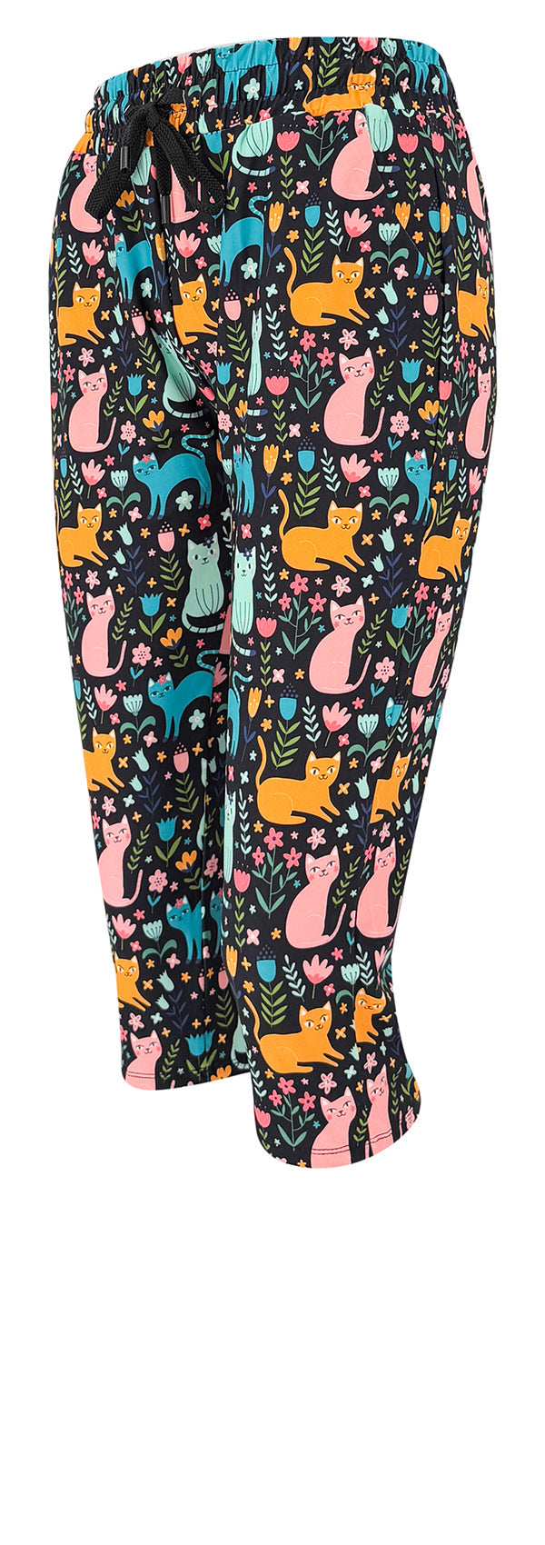 Floral Felines Joggers