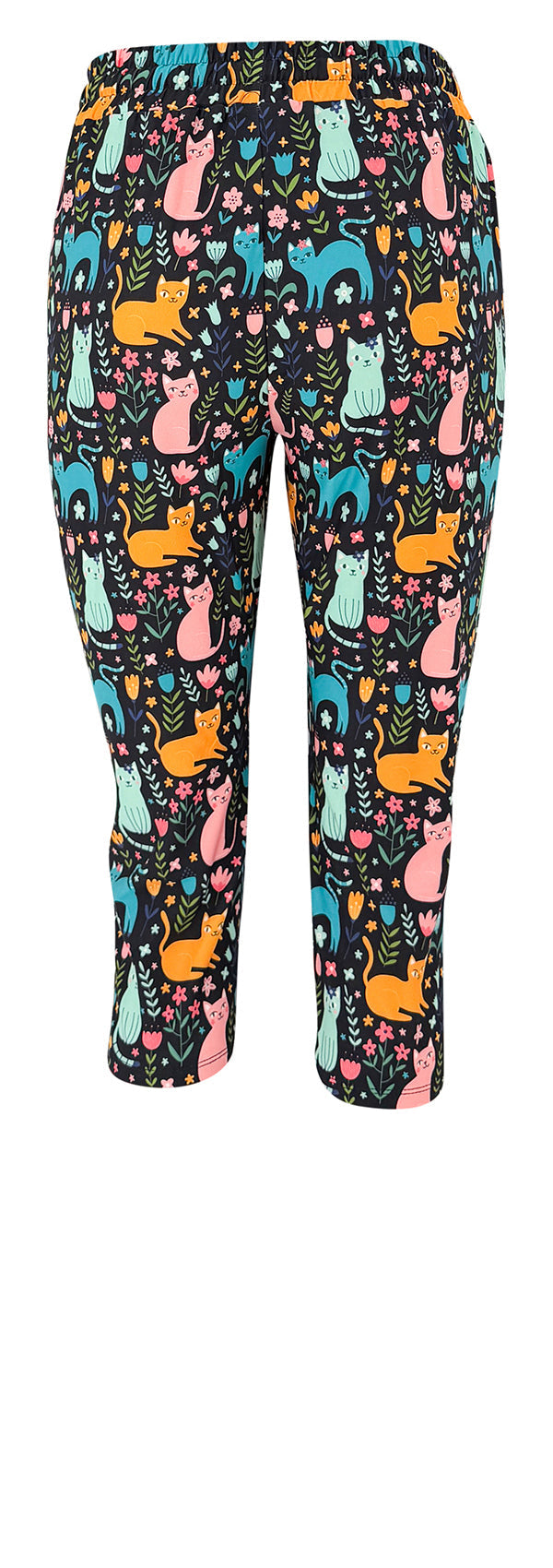 Floral Felines Joggers