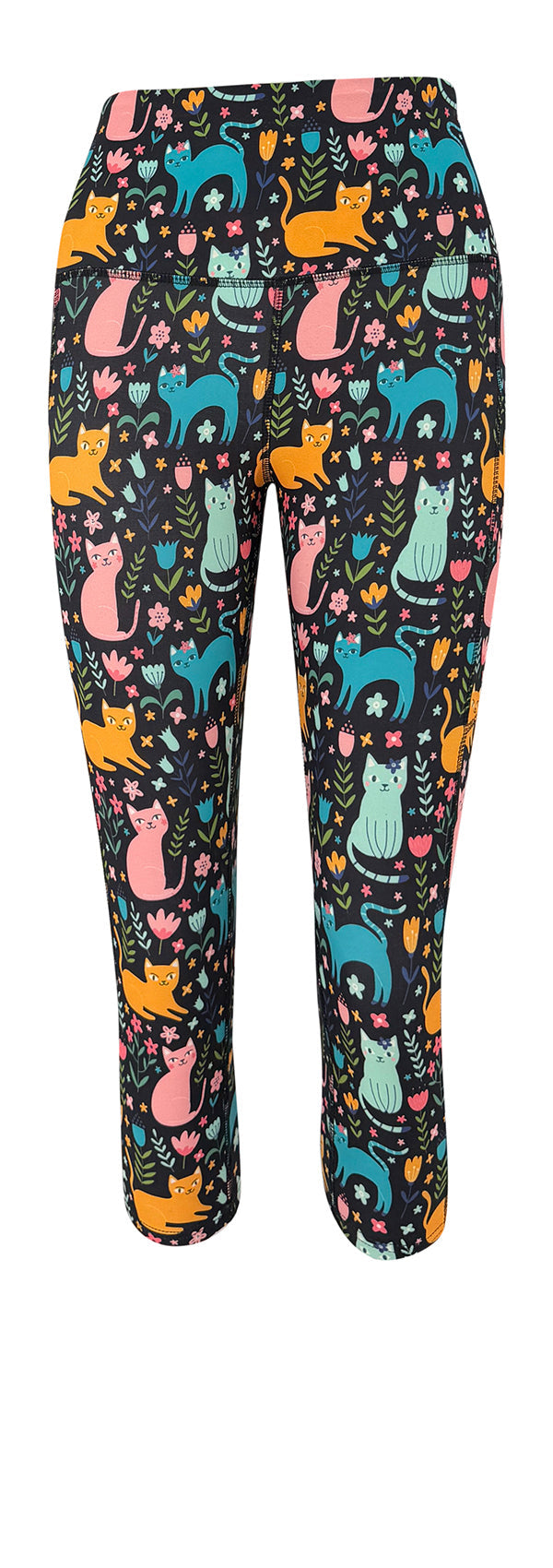 Floral Felines + Pockets