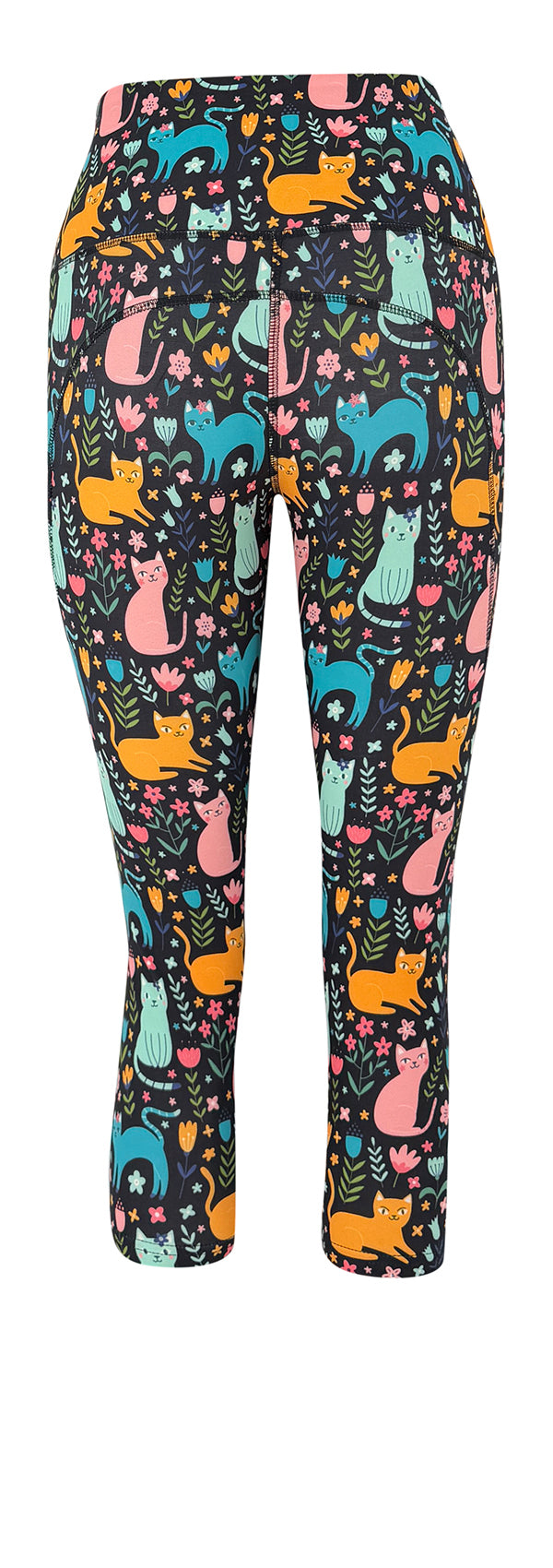 Floral Felines + Pockets