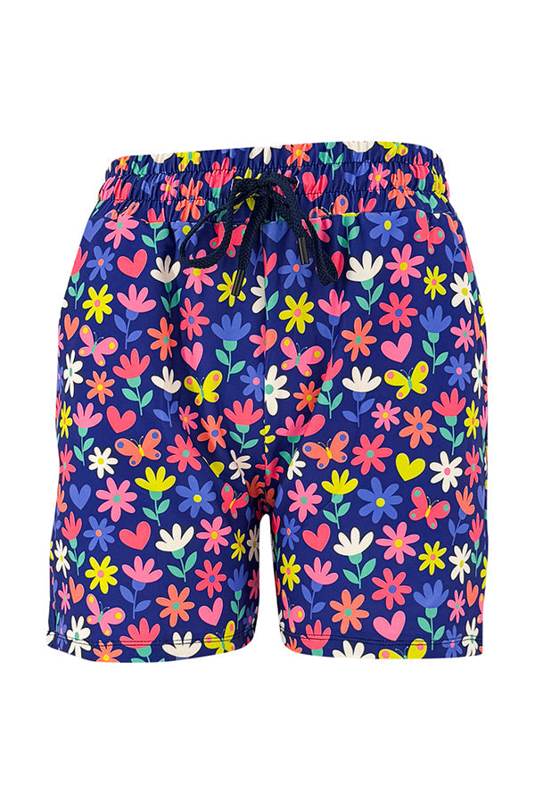 Flutterby Flowers Jogger Shorts