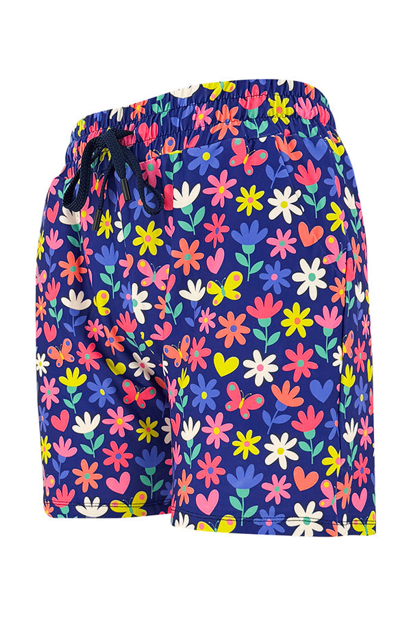 Flutterby Flowers Jogger Shorts