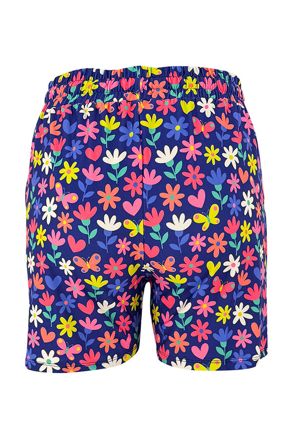 Flutterby Flowers Jogger Shorts