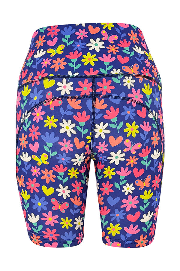 Flutterby Flowers Shorts + Pockets