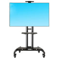 Gadget Wagon 32 - 75 inch LED TV Trolley Cart Portable Rolling Wheel Stand | VESA 600X400 mm | 45.5 kgs Load Capacity