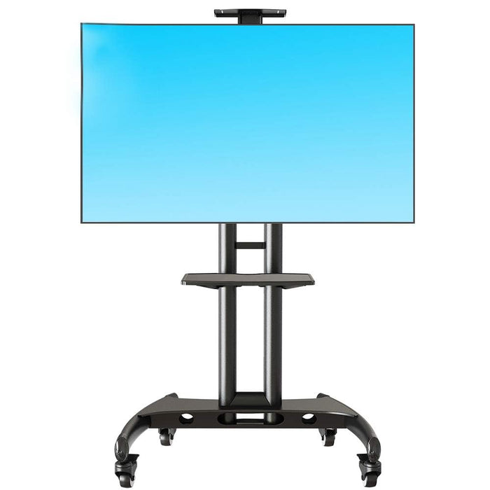 Gadget Wagon 32 - 75 inch LED TV Trolley Cart Portable Rolling Wheel Stand | VESA 600X400 mm | 45.5 kgs Load Capacity