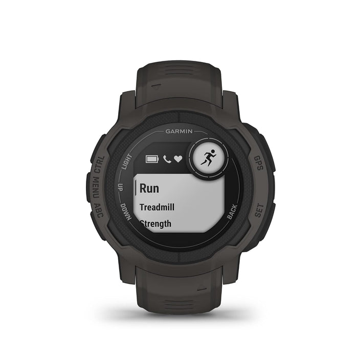 Garmin Instinct 2, Graphite Smartwatch, Built-in Sports Apps and Health Monitoring, Ultratough Design Features, Graphite