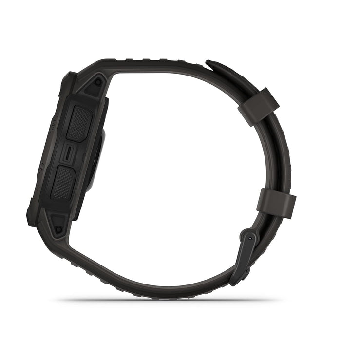 Garmin Instinct 2, Graphite Smartwatch, Built-in Sports Apps and Health Monitoring, Ultratough Design Features, Graphite