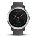 Garmin Stainless Steel Vivoactive 3 Smartwatch with Band (Grey/Black) - Unboxify