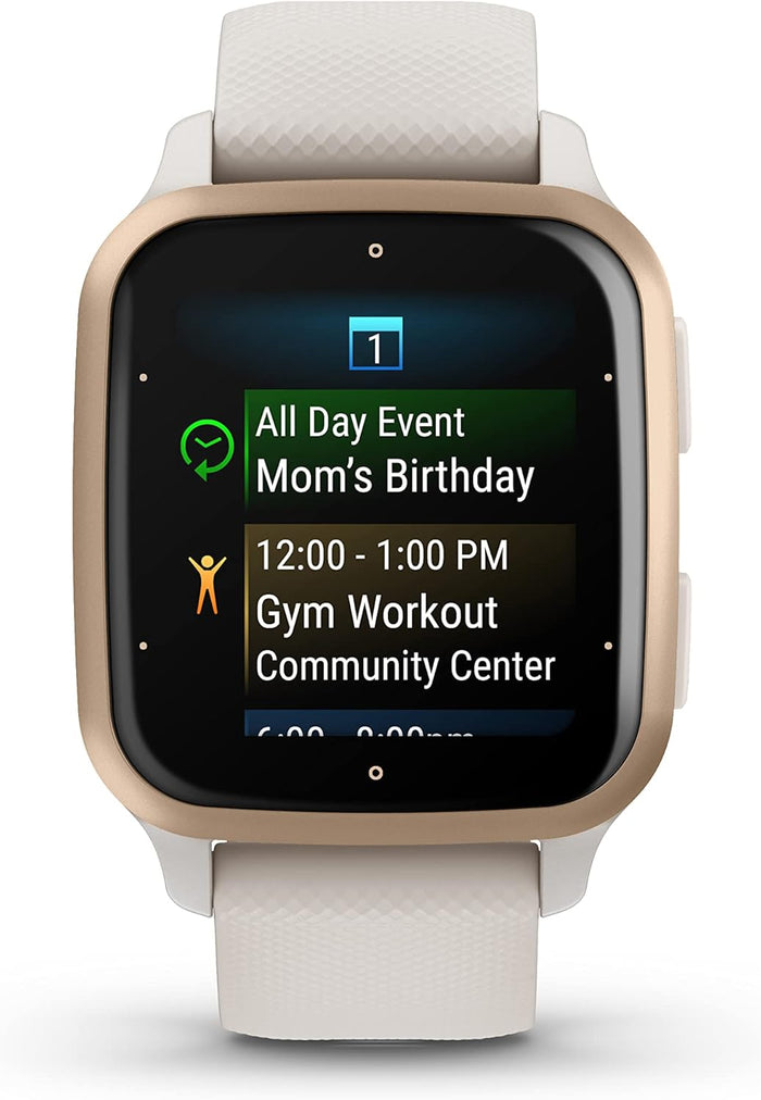 Garmin Venu Sq 2, Music, Ivory/Peach Gold, KOR/SEA