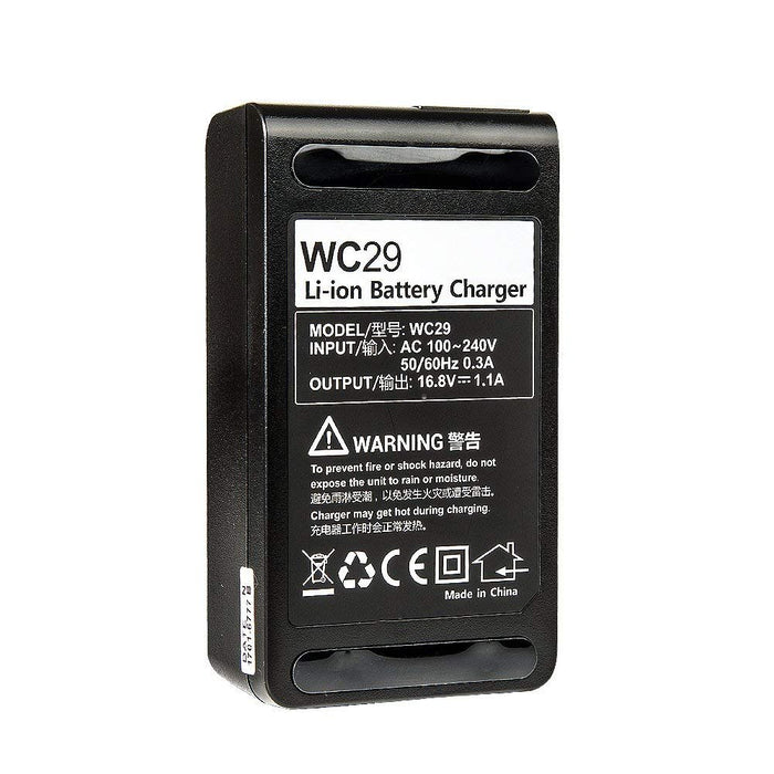 GODOX C29 Li-ion Battery Charger 16.8V 1.1A with Power Cable for Godox AD200 - Unboxify