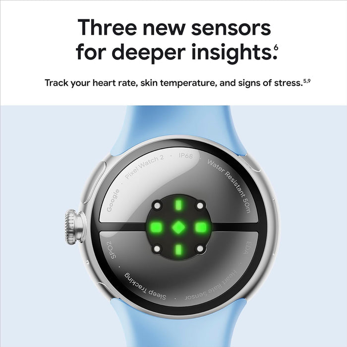 Google Pixel Watch 2 with the Best of Fitbit and Google - Heart Rate Tracking, Stress Management, Safety Features - Android Smartwatch - Unboxify