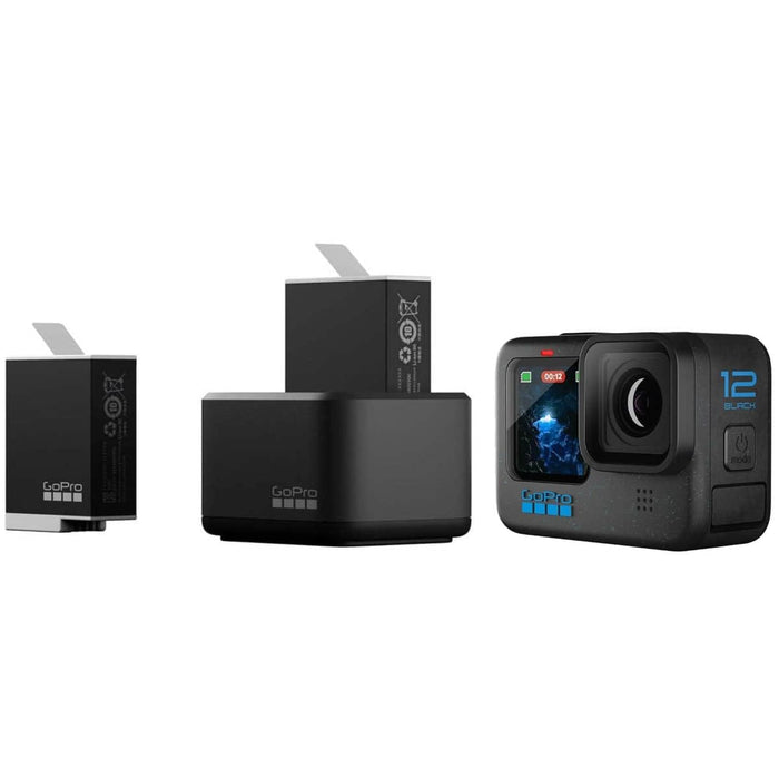 GoPro Dual Battery Charger + Enduro Battery for Hero 10, Hero 11 & Hero 12  Camera Battery Charger