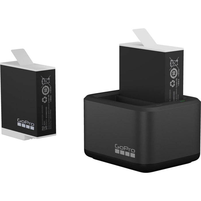 GoPro Dual Battery Charger + Enduro Battery for Hero 10, Hero 11 & Hero 12  Camera Battery Charger