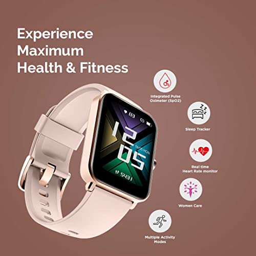 GOQii Insure+ 5 lakhs Health Insurance with Smart Vital Max (Pink) and 3 Months Personal Coaching - Unboxify