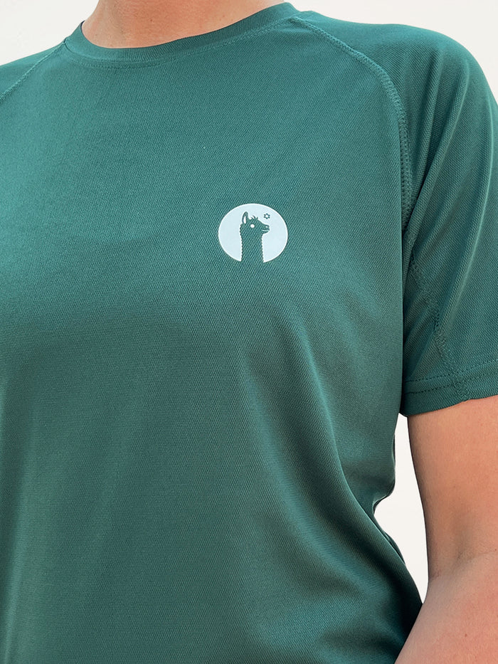 Green Active Llama T-Shirt