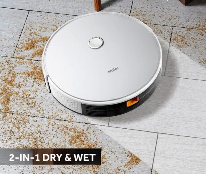 Haier Robot Vacuum Cleaner with Wet Mopping (Robot Only Without Accessories/Box) (Spare Part) - Unboxify