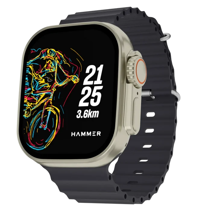 Hammer Active 2.0 Plus Bluetooth Calling Smartwatch with Gesture Control