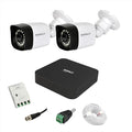 HONEYWELL 2 MP Wired CCTV KIT with 4 Channel DVR I 2 Bullet Cameras I 1 TB Hard Disk & Accessories I Made in India I White (I-MKIT4CH-5_HI) - Unboxify