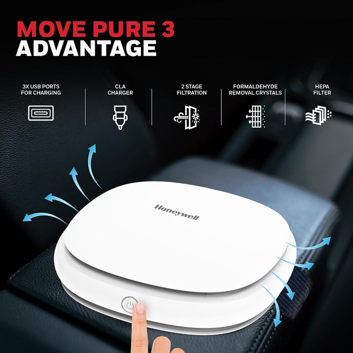 Honeywell Move Pure3 Car Air Purifier