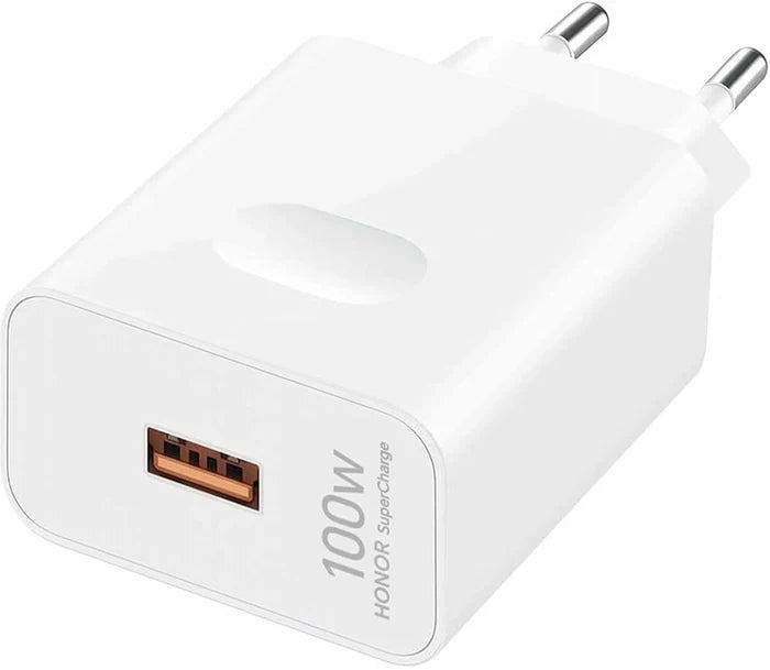 Honor 100 W Quick Charge 5 A Wall Charger for Mobile with Detachable Cable (White) (BRAND NEW/SEALED)