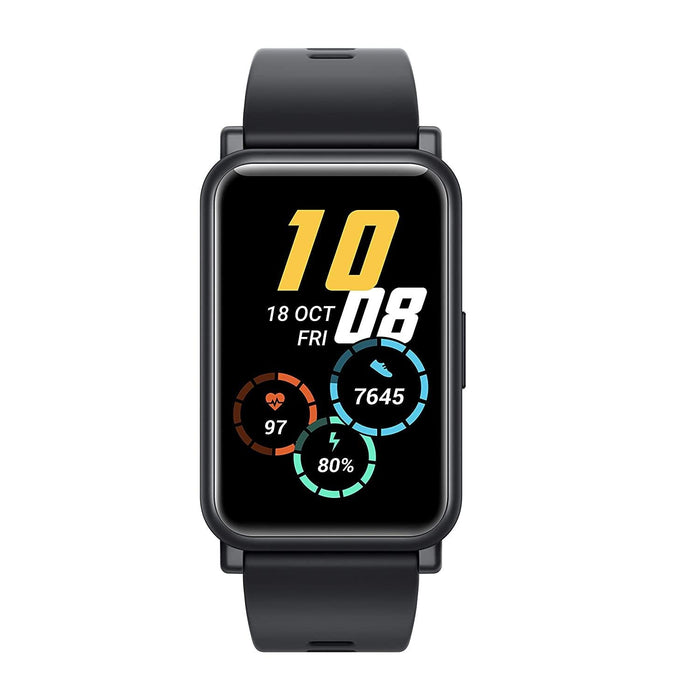 Honor Watch ES (Black, 4.16cm (1.64") AMOLED Touch Display) 95 Workout Modes, Automatic Workout Recognition, 12 Animated Workout Courses, Fast Charge, SpO2, Stress, Sleep Monitor, Watch Face Store - Grabgear.in