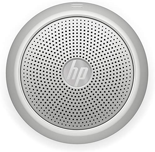 HP 360 Mono Portable Silver Bluetooth Speaker with Built-in Microphone Ip54 Dust and Water Resistance (2D801AA) - Unboxify