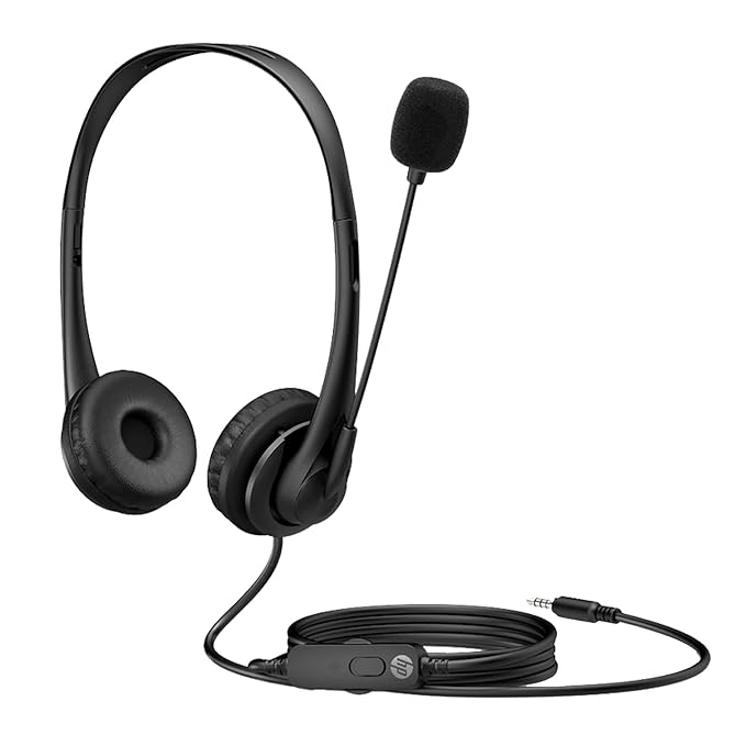 HP G2 Stereo Wired Headset with Quick 3.5mm connectivity - Unboxify
