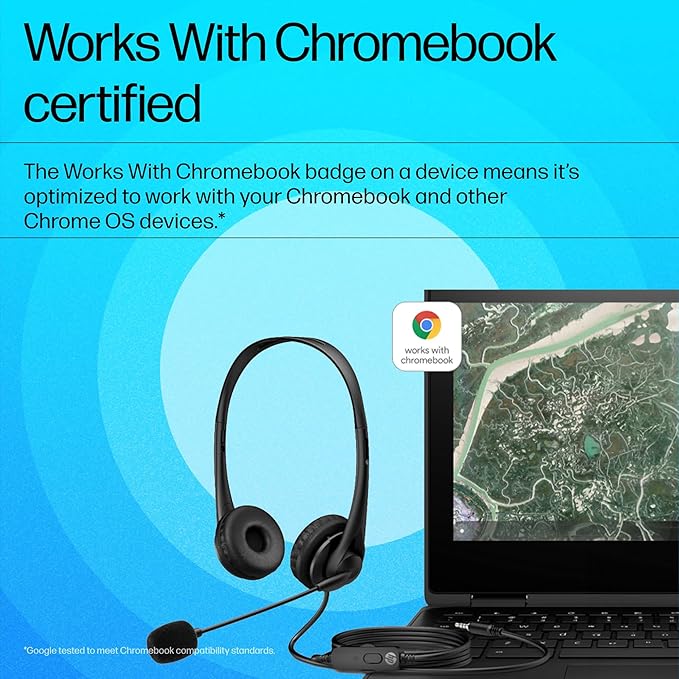 HP G2 Stereo Wired Headset with Quick 3.5mm connectivity - Unboxify