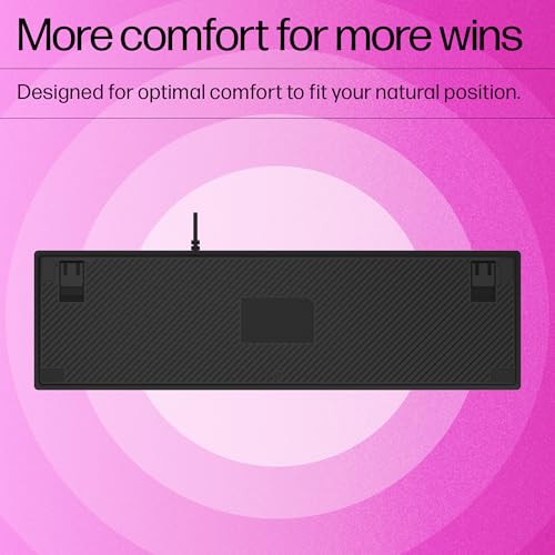 HP GK400F Mechanical Gaming Keyboard,dust & Spill Resistant,RGB Backlit Keys,Metal Panel,Full-Sized Keyboard Design - Unboxify