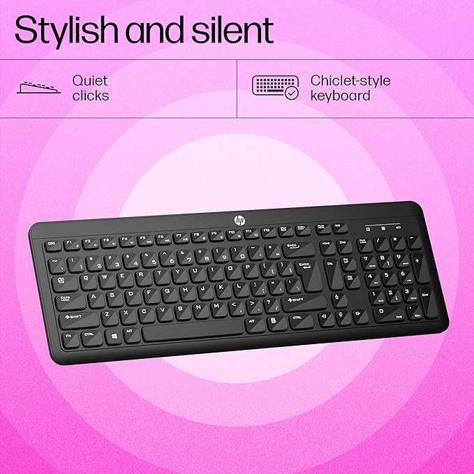 HP K260 Wireless Keyboard/Quick/Comfy/Accurate/Plug and Play/LED Indicators - Unboxify