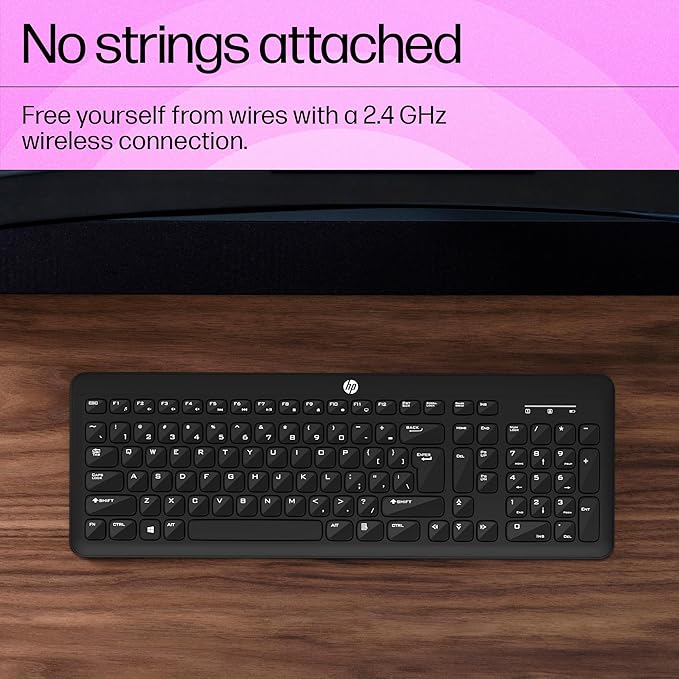 HP K260 Wireless Keyboard/Quick/Comfy/Accurate/Plug and Play/LED Indicators - Unboxify