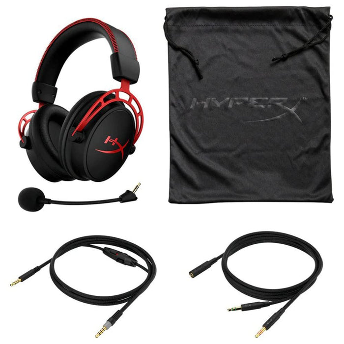 HyperX Cloud Alpha Over Ear Wired Headphones with Mic (Red)