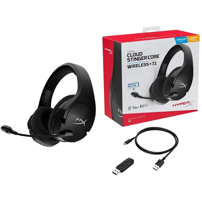 HyperX Cloud Stinger Core Wireless On Ear Headphones with Mic (Black) - Unboxify