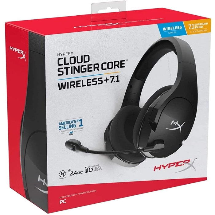 HyperX Cloud Stinger Core Wireless On Ear Headphones with Mic (Black) - Unboxify
