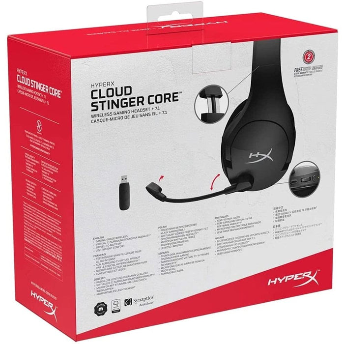 HyperX Cloud Stinger Core Wireless On Ear Headphones with Mic (Black) - Unboxify