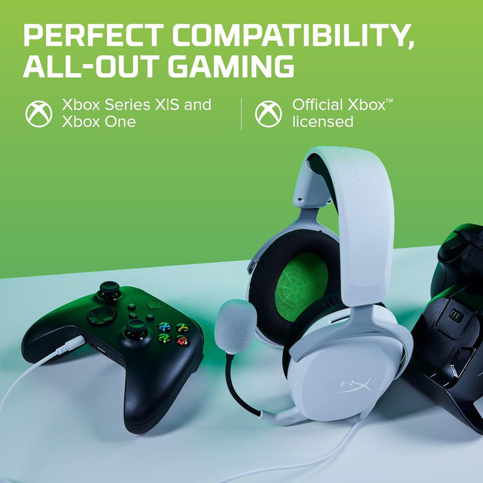 HyperX Cloudx Stinger 2 Core Gaming Headset for Xbox-White (6H9B7Aa),On Ear,Wired Headphones - Unboxify