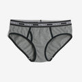 Iconic Briefs - Charcoal Retro Logo