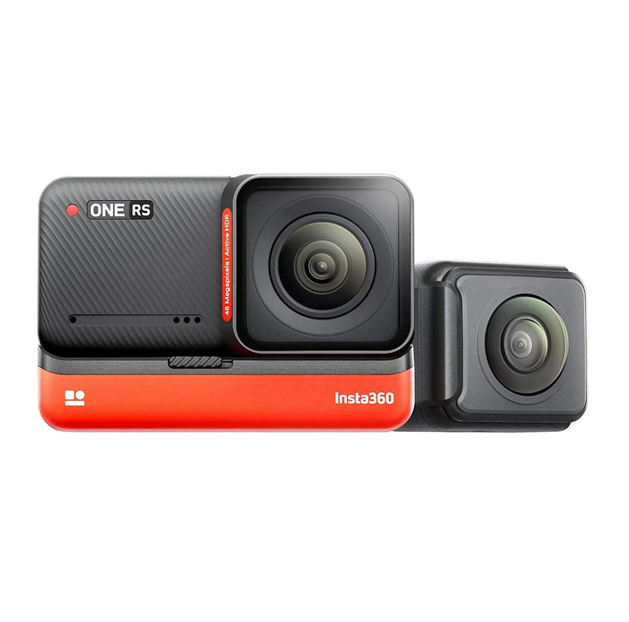 Insta360 ONE RS – Waterproof Action Camera with Interchangeable Lenses, 48MP Photo, Active HDR, AI Editing (UNBOXED) - Unboxify