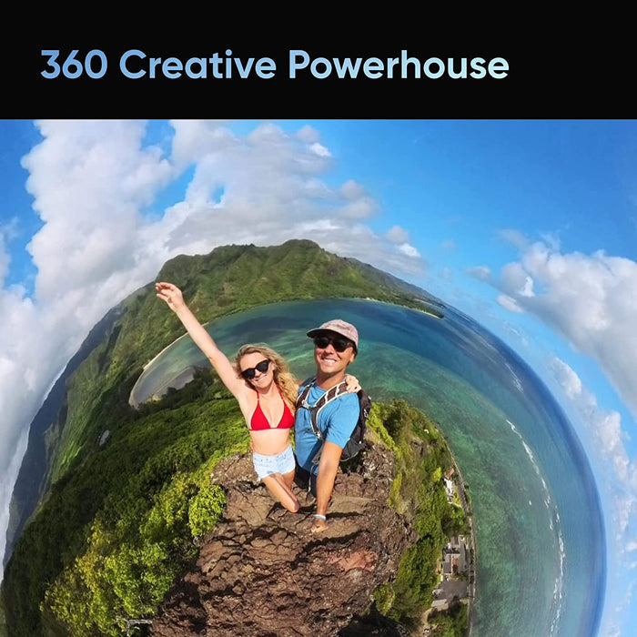 insta360 X3 Action Camera, 5.7K 360 Capture, Optical Zoom 3X, 72 MP 360 Photo, Black - Unboxify