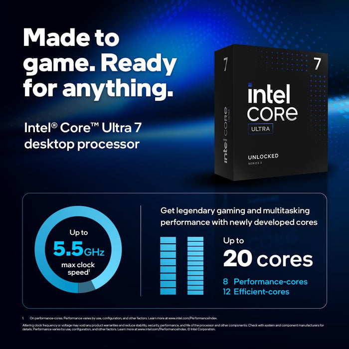 Intel ® Core Ultra 7 Processor 265K,LGA 1700 (30M Cache- up to 5.50 GHz) - Unboxify